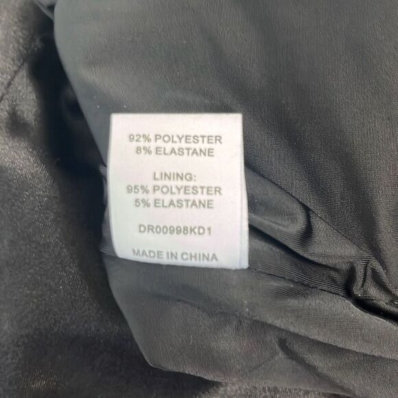 Meshki Black Arianna Mini Bodycon Dress Medium Rhinestone Straps Cut Outs Sexy - Picture 9 of 13